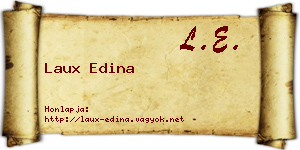 Laux Edina névjegykártya